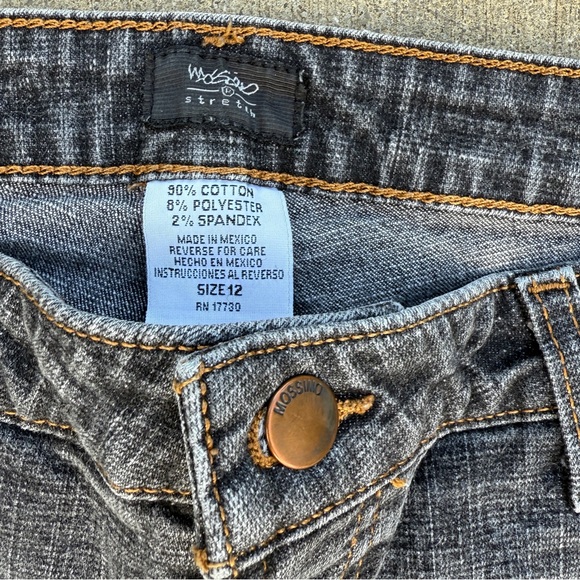 Mossimo Women's Dark Blue Straight Leg Jeans size 12 - Picture 5 of 10